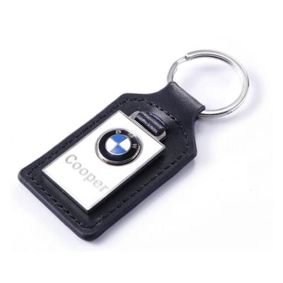 China Popular Decoration Customer Logo Key Tag Leather Fob for sale