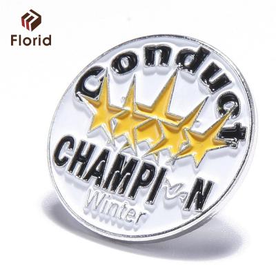 China China Customized Logo Soft Enamel Butterfly Clutch Metal Pin Badges for sale