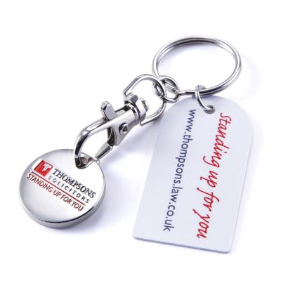 China Promotional Gifts/Souvenirs Shopping Trolley Coin Holder /shopping Trolley Coin Key Chain for sale