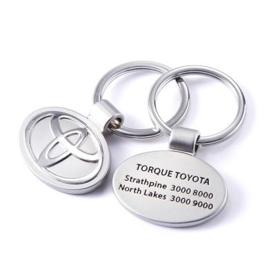 China Customized metal leather key chain/custom logo metal key chain/car logo key chain for sale