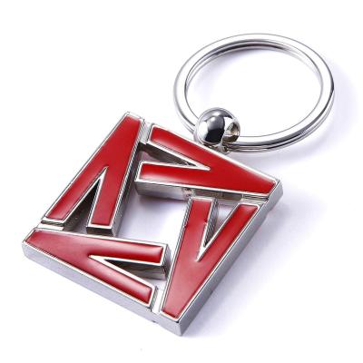 China Custom Wholesale Metal Souvenir Manufacturers Custom Made Key Chain Black Leather Key Chain With Car Brand Logo for sale