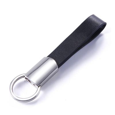 China Supplier Modern Professional Bulk Metal Leather Cheap Hot Stamping Custom Keychain for sale