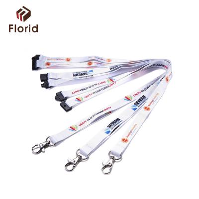 China Advertising Custom Souvenir Gifts Full Color Printing Neck Lanyards With Iron Piece for sale