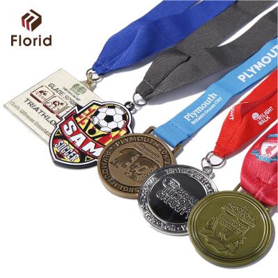 China Custom Souvenir Metal Medal For Sale Military Medals And Awards Sport Gold Silver Medal for sale