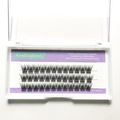 China Synthetic Hair C D Loop DIY Groups Eyelash Extension Individual Segmented Dovetail Lashes 48 Volume Natural Segmented Eyelash Bundles for sale