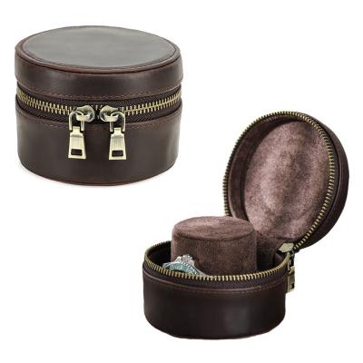 China PU/PVC/genuine leather/Superior velvet Protective watch case 1 slot watch bag for travel watch bag luxury with zipper for sale