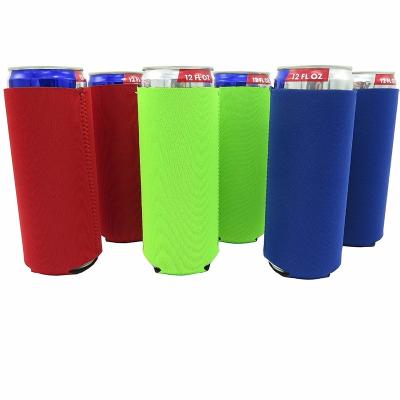 China Sustainable Full Color Printing Neoprene Foam Beer Can Cooler for sale