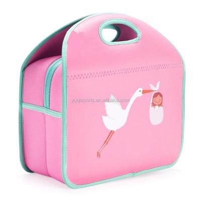 China Waterproof Foldable Neoprene Lunch Box For Outdoor Activities for sale