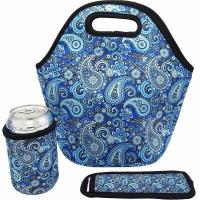 China Mom's Waterproof Portable Lunch Tote Bags With Bottle Holder for sale