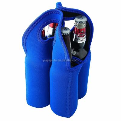 China Waterproof Travel Insulated Wine Cooler Bag With Strong Handle for sale