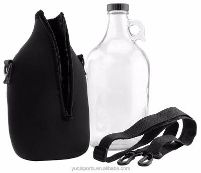 China 64 oz Waterproof Shaker Jug Black Neoprene Sleeve for sale