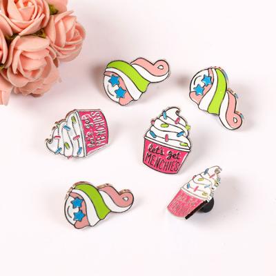 China 3D Animation Enamel Pin Badge Utterly Weird Cartoon Girl Tell Me I'm Enough Lapel Pin for sale