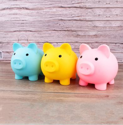 China Wholesale High Quality Customized Piggy Bank Lucky Pig Shape PVC Piggy Bank Number Piggy Bank for sale