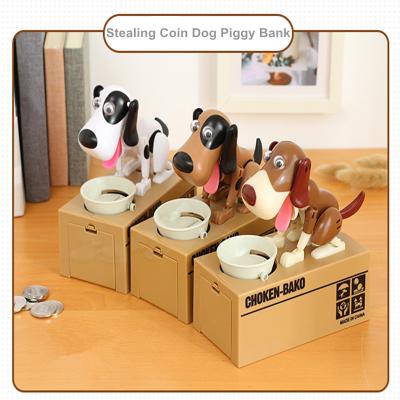 China Electronic Pet Dog Money Bank Coin Bank Toy For Money Saving Box for sale