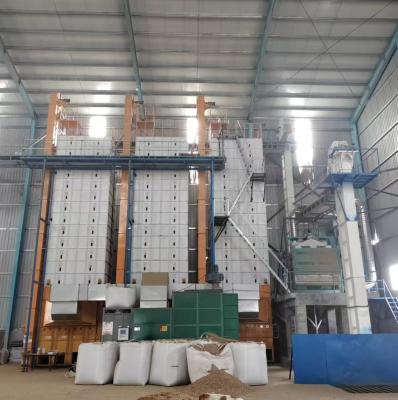 China 3 Sets 30 Ton Per Batch Grain Dryer Machine With  Biomass Furnace for sale