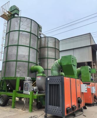 China 120 Ton Per Day Mobile Corn Dryer With Biomass Pellets As Fuel for sale