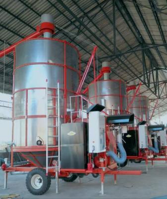 China 40 Ton Per Day Fast Drying Speed Portable Grain Dryer With Diesel Burner for sale