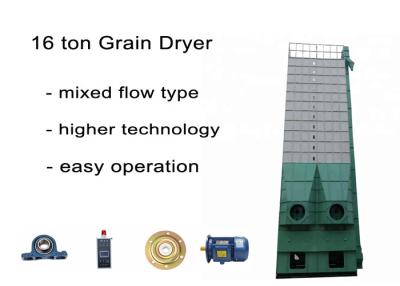 중국 쉬운 작업 옥수수 건조 기계, 혼합 흐름 유형 쌀 곡물 건조기 16 톤 판매용