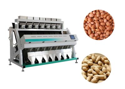 China Full RGB Color Optical Sorting Machine 7 Chutes Peanut Color Sorter Machine for sale