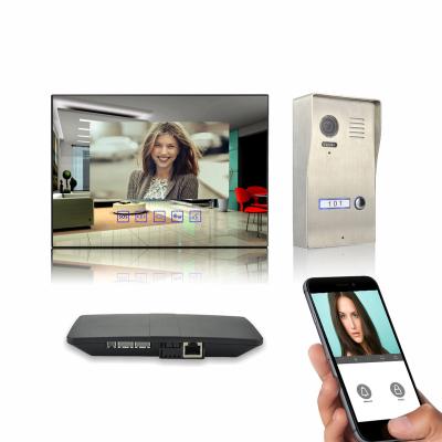 China High-end built-in camera and support WIFI villa stainless steel remote control kit video door phone with skybox for sale