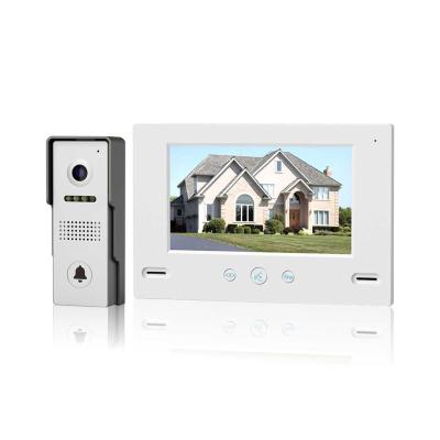 China Built-in camera 7 inch smart home access control system/door villa video door phone bells for sale