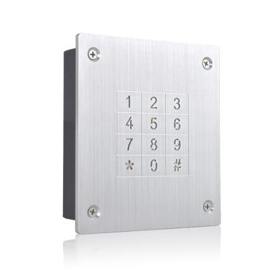 China Access Control Flush Install Metal Touch Keypad Standalone Cash Mounted Waterproof Access Control Reader For Door Gate for sale