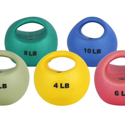 China High Quality Portable Gym Fitness Medicine Ball Customized Logo Single Grip Medicine Ball Weighted Toning Ball Strength Training for sale