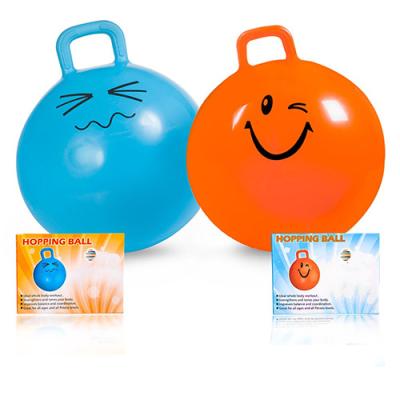 China Factory Sale 45cm Space Hopper Safe Inflatable Ball Toy Bouncer Improve Balance Strength for sale