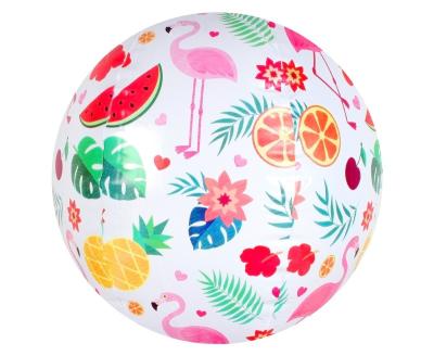 China Custom Printed PVC Durable Toy Ball Inflatable Beach Ball 18cm - 30cm Bouncing for sale