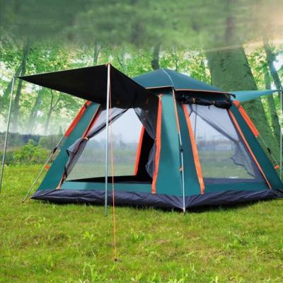 China Extended Type Best Quality China Manufacturer Easy Pop Up Family 3-4 Person Tent Camping Waterproof for sale