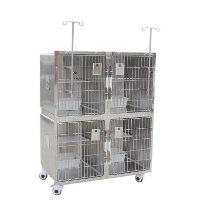 China High Quality Viable 4 Type Stainless Steel Dog Kennel Cage Cat Boarding Door Cages for sale