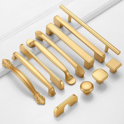 China Modern Contemporary Gold Cabinet Pulls Gold Knobs For Cabinets And Drawers Cabinet Door Knobs Cupboard Door Knobs for sale