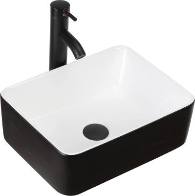 China Durable Hot Sale Bathroom Counter Top Wash Basin Sanitary Ware Basins Ceramic Marble Sink for sale