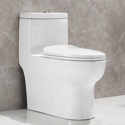 China Chinese Hot Sale Double-Flow Height Comfort Modern Ceramic One-piece Bathroom Toilets Factory Items Bathroom Sanitary Toilet for sale