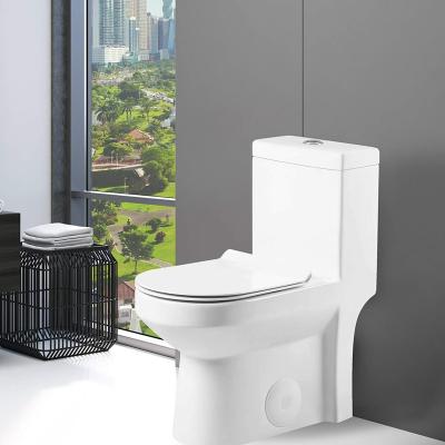 China Manufacturers Wholesale Toilets One Piece To Floor Double-Flow Bathroom Toilet Bowl for sale