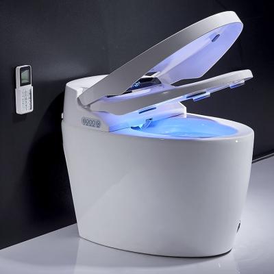 China Hot Sale Scam Inodoro Scam Ceramic Sensor Bathroom Intelligent Passionate Smart Toilet S Trap Siphonic Toilet Commodes for sale