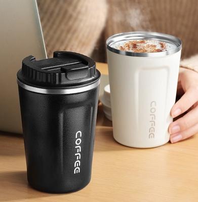 China Viable Hot Sale Metal Coffee Mugs Double Wall Insulated Reusable Travel Mugs Eco Friendly Cute Travel Mug With Lid for sale