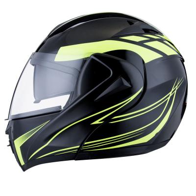 China Safe Driving Chinese Made Flip Up Motorcycle Modular Helmet With Double Sun Visors for sale