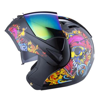 China Safe Driving Modular Helmet Flip Up Motorcycle Helmet For Motorcycle Racing for sale