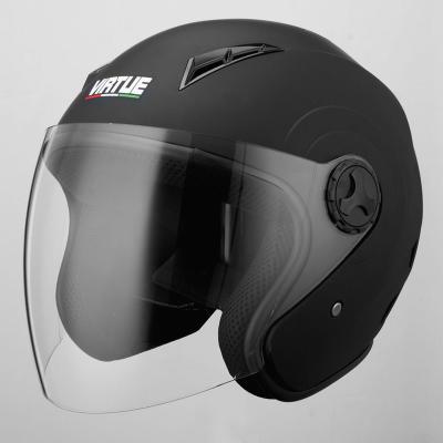 China 2019 Motor Safe Helmet With Sun Visor Inner Vintage Retro Face Motorcycle Summer Helmet Casco Half Helmet for sale