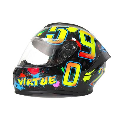 China High Quality Helmets Motorcycle Full Face Helmet ABS Motorcycle Safe Motors Racing Helmet Dot Approved for sale