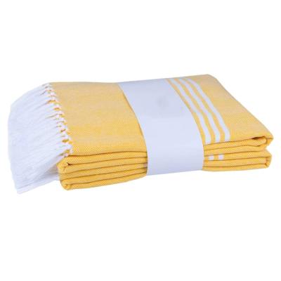 China Wholesale 100% Turkish Large Size Cotton Beach Towel Super Dry Safe For Kids for sale