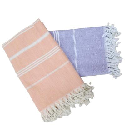 China High Quality Cotton Child Safe Super Dry 100% Turkish Beach Towel With Tassels for sale