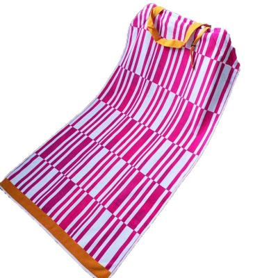 China QUICK DRY custom logo printing high quality beach towel with sticks pocket bag pillow for sale