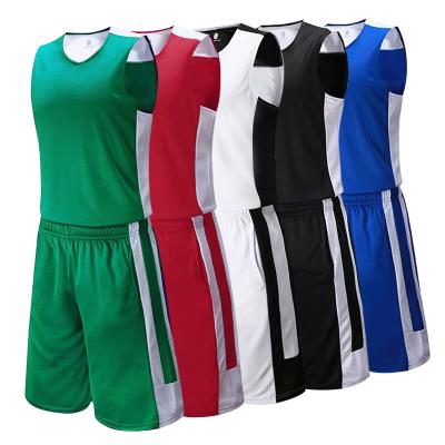 China 2021Men's Basketball Antibacterial Tank Top And Custom Cheap Custom Colorful Mens Basketball Shorts Tank Top Embroidery Shirts OEM for sale