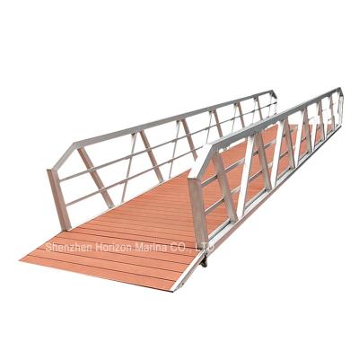 China Certified Aluminum Pontoon Wpc Decking Floating Walkway for sale