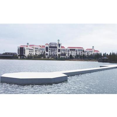 China Modular floating jetty stable long lifespan concrete pontoon for yacht for sale