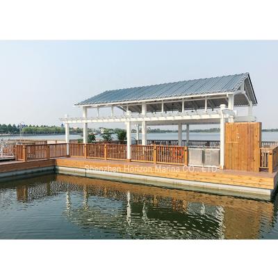 China Floating Dock Marina Pe Floating Jetty Modular Floating Pontoon For Aluminum Pontoon House for sale