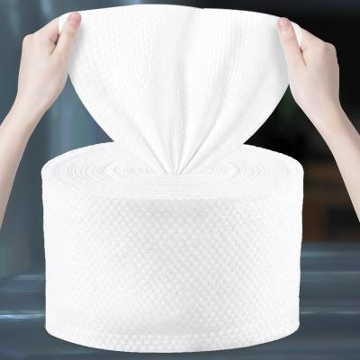 China Cotton Child Safe Towel Rolls 100%cotton Disposable Nonwoven Cloth Dry Facial Cleaning Soft Towel for sale