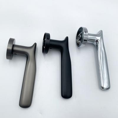 China Contemporary High Quality Zinc Alloy Wire Door Handle Style Hallway Single Door Handle for sale